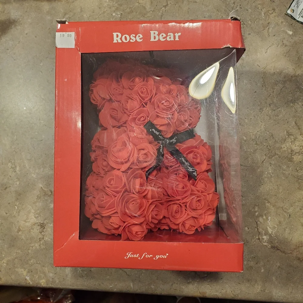 VALENTINES | ROSE BEAR | NIB - Picture 2 of 4